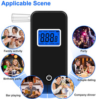 Testeur d'alcool numérique à écran LCD, éthylotest, détecteur de BAC, alcootest portable, analyseur d'alcoolémie haute précision