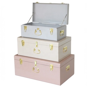 Màu Hồng Ánh Sáng Màu Xanh Trắng Thân Cây Bộ 3 Hộ Gia Đình Lưu Trữ Kim Loại Thân Cây Cho Nhà Lưu Trữ Và Quà Tặng - Product Image 1