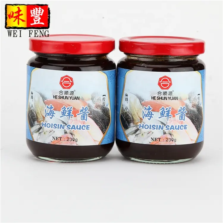 BRC HACCP OEM Factory In China Chinese Traditional Paste Condiment 230g Seafood Sauce Hoisin Sauce