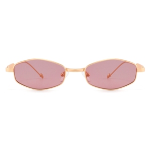 Lunettes de soleil ovales à monture intégrale noire, verres foncés, protection UV 100%, unisexe, pour adultes, style tendance - Product Image 6
