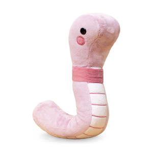 J860 Peluche <span class=keywords><strong>de</strong></span> Gusano Rosa Ultra Premium Ecológico con Costuras Reforzadas, Suave al Tacto, Regalo <span class=keywords><strong>de</strong></span> Cumpleaños para Bebés - Product Image 1