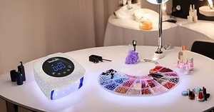Lámpara de uñas LED UV recargable de 48W, secador de gel para uñas, herramienta profesional para uñas, temporizador de 5 velocidades, adecuada para el hogar y el salón. - Product Image 3