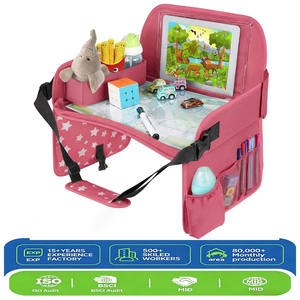 Vassoio Portatile Pieghevole per Auto, Organizzatore per Snack e Cancelleria, Kit da Disegno per Bambini, Vassoio da Viaggio per Auto - Product Image 1