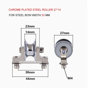 ลูกล้อเครื่องจักรกลึงแบบม้วน 500 ชิ้น ชุบโครเมียม ขนาด 27*14 สำหรับเหล็กสปริงโบว์ - Product Image 5