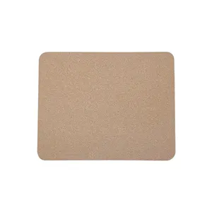 Eco-friendly Computer Accessories Yellow Cork Custom Mouse Pads Cork Felt Mouse Pad