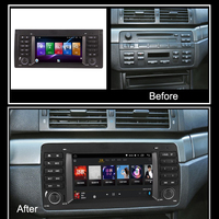 Unité principale de lecteur stéréo de voiture Android 13 pour BMW E39 7 pouces 2K QLED Display GPS Navigation Compatible avec BMW Série 5