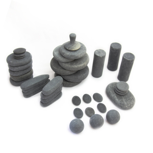 45 pezzi Set di pietre calde massaggio energetico natura Spa attrezzature per il relax del corpo - Product Image 4