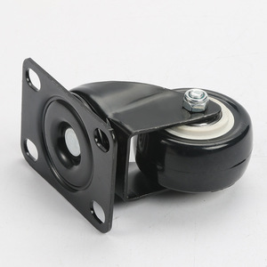 Universal Caster 2 Inch Polyurethane Swivel Wheel Plate Mount Industrial Furniture Wheels Plain Bearing Easy Installation - Product Image 2