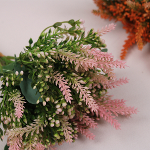 Flores Artificiales de Lavanda de Plástico Hechas a Mano Estilo Coreano, Realistas, para Decoración del Hogar, Mesa de Comedor, Mesa de Café, Ramo, China - Product Image 4