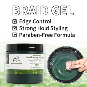Gel Fijador Extra Fuerte Loc Gel de 16oz para Cabello Rizado y Grueso, Acondicionador para Rastas y Trenzas, Brillo sin Enjuague - Product Image 5