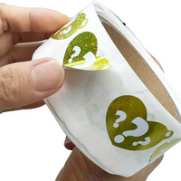 Autocollants personnalisés en papier couché imperméable à l'eau, prédécoupés, avec impression de logo, étiquettes inviolables pour emballage de jouets sur mesure