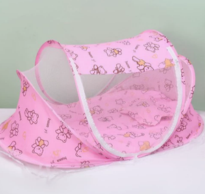 Portable Foldable <strong>Baby</strong> Mosquito Net Bed with Pillow and <strong>Cushion</strong> Luxury Zipper Cartoon Pattern - Product Image 5
