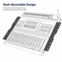 Console de mixage audio numérique X12 12 canaux avec écran tactile et télécommande multi-appareils pour système audio