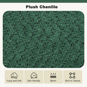 Divano Moderno Oversize in Ciniglia Effetto Nuvola, Poltrona Reclinabile Comoda per Interni, Divano Letto con Seduta Profonda per Soggiorno - Product Image 3