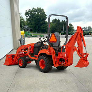 Tracteur à roues Kubota BX23S 40 CV avec chargeuse arrière, couleur orange - Product Image 1