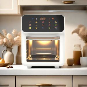 Horno <span class=keywords><strong>Visual</strong></span> de alta calidad 10l 15l Consumer Reports La mejor rejilla caliente sin aceite como se ve como una freidora de aire plateada sin aceite - Product Image 2