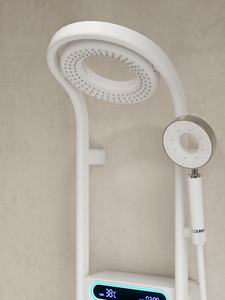 Meilleure vente 2024 luxe exposé pluie pluie blanc thermostatique moderne salle de bain laiton douche <span class=keywords><strong>mitigeur</strong></span> ensemble - Product Image 3