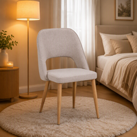 Échantillon Gratuit Lj2 – Chaise de Salle à Manger de Luxe en Velours Tufté, Style Nordique Moderne Mid-Century, pour Cuisine et Restaurant (Foshan)