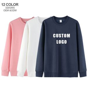 เสื้อสเวตเชิ้ตคอกลมปักโลโก้ OEM แบบกำหนดเอง เสื้อฮู้ดดี้โอเวอร์ไซส์ผ้าเปล่า 65% คอตตอน+35% โพลีเอสเตอร์ ขายส่งจำนวนมาก - Product Image 2
