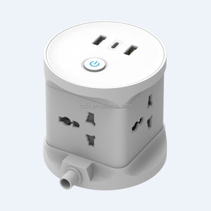 Universal Type Cube Power <strong>Extension</strong> <strong>Lead</strong> with <strong>USB</strong>, Power Strip with <strong>USB</strong> PD Fast Charger - Product Image 3
