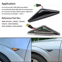 Luz LED de posición lateral intermitente para Ford Focus MK1 1998-2004 y Mondeo MK3 2000-2007, luces intermitentes de guardabarros Plug&Play
