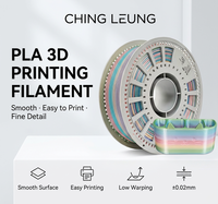 Filament PLA mat multicolore 1,75 mm 1 kg, texture soie dégradé arc-en-ciel, surface lisse à faible brillance sans traces pour imprimante 3D