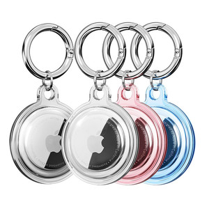Paquete de <span class=keywords><strong>4</strong></span> Fundas Transparentes para <span class=keywords><strong>Airtag</strong></span>, Protección Total del Cuerpo, Resistentes a Arañazos y Golpes, con Llavero - Product Image 2