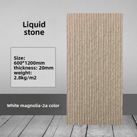 Rideau d'eau en briques pour mur en pierre artificielle en PU au design moderne pour l'extérieur, cour, piscine, hôtel, école ou table