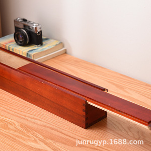 Caja de Madera de Alcanfor para Caligrafía y Pintura, Rectangular, 8.2cm de Alto, Hecha a Mano, Caja de Almacenamiento para Regalos y Manualidades - Product Image 4
