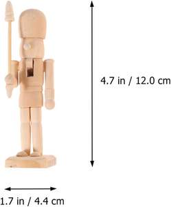Noël en bois inachevé <span class=keywords><strong>casse</strong></span>-<span class=keywords><strong>noisette</strong></span> Figurines bricolage blanc non peint <span class=keywords><strong>casse</strong></span>-<span class=keywords><strong>noisette</strong></span> marionnette noyer <span class=keywords><strong>soldat</strong></span> ornement décoration - Product Image 2