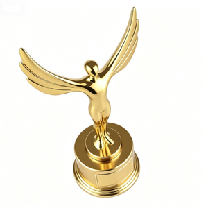 <span class=keywords><strong>Venta</strong></span> al por Mayor Directa <span class=keywords><strong>de</strong></span> Fábrica: Estatuilla Creativa, Trofeo <span class=keywords><strong>de</strong></span> Metal <span class=keywords><strong>de</strong></span> la Serie Pequeño Ángel Bailarín, Recuerdo Personalizado - Product Image 2
