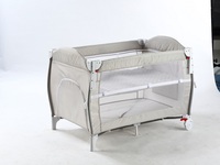 Lit bébé pliable de luxe au design européen, berceau portable en métal, lit d'enfant réglable avec pare-soleil pour une utilisation en extérieur, pour le sommeil des nouveau-nés