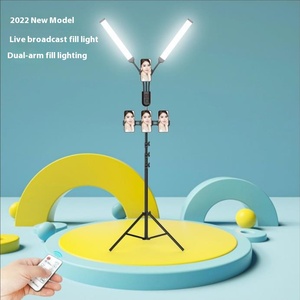 Đôi cánh tay bốn cánh tay đèn <span class=keywords><strong>Led</strong></span> điền ánh sáng ảnh studio dài dải <span class=keywords><strong>LED</strong></span> Vòng đèn chụp ảnh tự sướng chiếu sáng cánh tay kép Đèn - Product Image 3