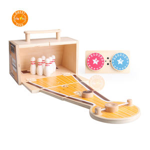 Mini juego de <span class=keywords><strong>bolos</strong></span> de escritorio de interior <span class=keywords><strong>para</strong></span> niños, juguetes de mesa de madera adecuados <span class=keywords><strong>para</strong></span> juegos de entretenimiento <span class=keywords><strong>para</strong></span> niños - Product Image 4