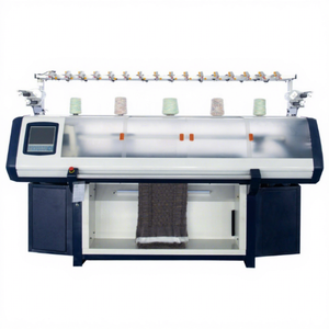 <span class=keywords><strong>Machine</strong></span> à tricoter à plat à double système informatisé de 52 pouces pour col de pull en jersey simple ou double - Product Image 2