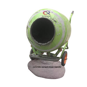 Mezcladora de Cemento Eléctrica Portátil, Mezcladora de Tambor Rotatorio Pequeña con Ruedas - Product Image 4