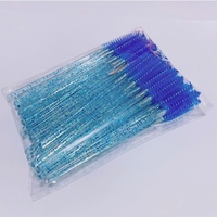 Pinceau de couleur différente Vos cils Paillettes Mascara Pinceau Violet Jaune Noir Bleu Rose Accessoires de cils