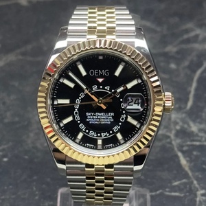 Montre de luxe originale de créateur à mouvement mécanique, bracelet en acier inoxydable 904L, calendrier perpétuel, réserve de marche, aiguille - Product Image 1