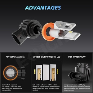 Super Lumineux 48W 5000LM 6500K Plug-and-Play LED Projecteur Phare Brouillard Led Ampoule 9005/9006 Voiture Led Phare Kit - Product Image 4