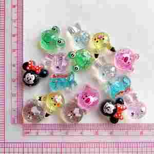 Paillettes Résine Charmes <span class=keywords><strong>Petit</strong></span> <span class=keywords><strong>Dinosaure</strong></span> Lapin Ours Diy Décor pour Téléphone Cas Pince À Cheveux - Product Image 5
