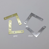 Hongzun Hochbelastbarer Universeller Einfacher Metall-Eisen Gold Silber Verzinkter Dreieckiger Eckverbinder Bilderrahmen-Halterung