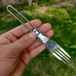 Set di cucchiai e forchette da Picnic da campeggio pieghevoli da esterno EDC utensili da campeggio da viaggio - Product Image 5