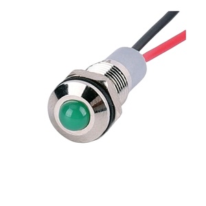 8mm RGB Pilot lamp Waterproof 3V 12V 24V 110V 220V Mini Three Color Wired Tri-color Metal Indicator Light