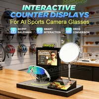 Expositor de Sobremesa Acrílico Interactivo Personalizado de Fábrica para Gafas Deportivas con Reproductor de Audio y Video LCD para Impulsar la Conversión
