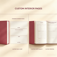 Carnet personnalisé A5 avec couverture rigide en papier, logo en relief, agenda, journal de bureau, cadeau d'entreprise