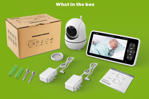 Mới nhất 5 inch 720p Pan/Tilt bé màn hình, bé vú em máy ảnh, bé Màn hình nhà máy - Product Image 6