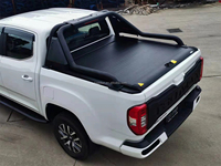 Couverture de benne de pick-up étanche en alliage d'aluminium, couvercles à enroulement, couverture de pick-up avec verrouillage à distance/rotatif/à pression pour Hilux
