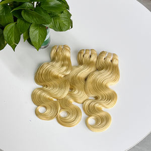 Lots de Cheveux Humains Blonds Ondulés 613 Sans Enchevêtrement Sans Perte Prix Usine - Product Image 5