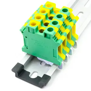 Uslkg 10n 24-8awg 0.5-10Mm Fabrieksprijs Eart Modulair Grondgeïsoleerd Doorvoer Verbindingsklemmenblok