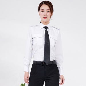 Camicia da lavoro bianca da donna nuovo abito da cerimonia estivo per uso di guardia - Product Image 1